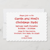 Sweet Snowmen Vous êtes invité invitation (Dos)