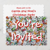 Sweet Snowmen Vous êtes invité invitation (Devant / Derrière)