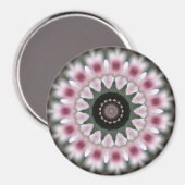 Sweet Soft Pink Mandala Magnet Magneet (Voorkant / Achterkant)