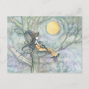 Sweet Solitude Witch Cat Briefkaart