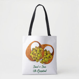 Sweet Sour Grapefruits Basket Trendy Shopping Tas