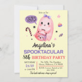 Sweet & Spooky Ghost snoep 8e Verjaardag Halloween Kaart (Voorkant)