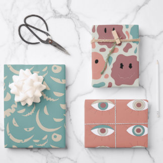 Sweet Spooky Tales Halloween Kids Verjaardag Thema Inpakpapier Vel