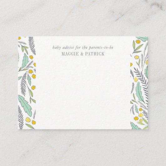 Sweet Sprigs - Carte de conseil parentale neutre s (Devant)