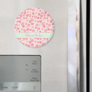 Sweet Spring aardbeien gepersonaliseerd Magneet