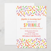 Sweet Sprinkle Anniversaire Fête Invitation (Devant / Derrière)