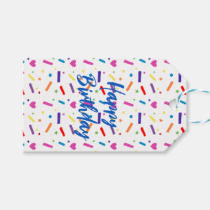 Sweet Sprinkle verjaardagsfeestje thema Cadeaulabel
