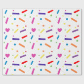 Sweet Sprinkle verjaardagsfeestje thema Cadeaupapier (Vlak)