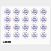 Sweet Sprinkle verjaardagsfeestje thema Ronde Sticker (Vel)