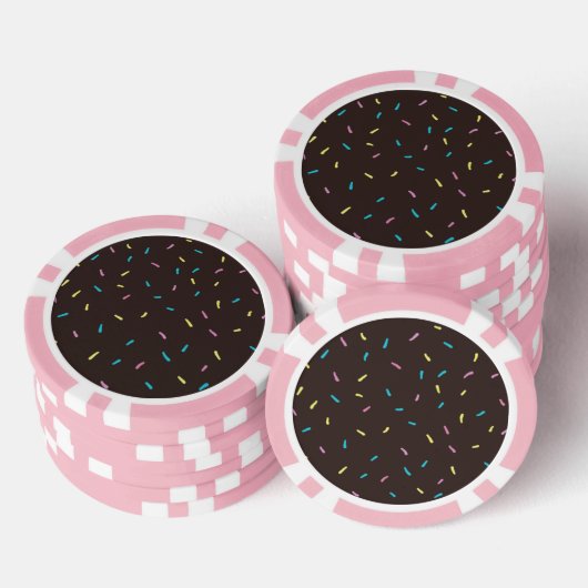 Sweet Sprinkles Poker Chips (Chocolade Bruin) (Opstapeling)