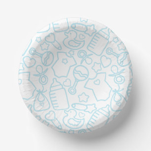 Sweet Sprinkles White Blue Papieren Kommen