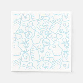 Sweet Sprinkles White Blue Servet