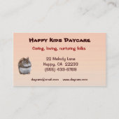 Sweet Squirrel Daycare Visitekaartje (Achterkant)