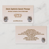 Sweet Squirrels Speech Therapy Visitekaartje (Voorkant / Achterkant)