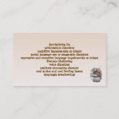 Sweet Squirrels Speech Therapy Visitekaartje (Achterkant)