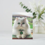 Sweet St. Patricks Dag Kat Briefkaart (Staand voorkant)