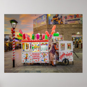 Sweet Stalls, Las Grutas, Rio Negro, Argentinië Poster
