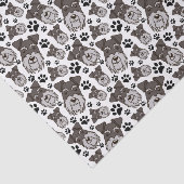 Sweet Standard Schnauzer Miniature Pet Puppy Dog Tissuepapier (Detail)