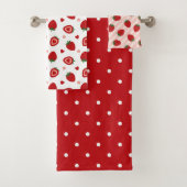 Sweet Strawberries Pattern Bad Handdoek (Insitu)
