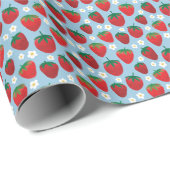 Sweet Strawberries Pattern Cadeaupapier (Rol Hoek)