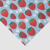 Sweet Strawberries Pattern Tissuepapier (Detail)