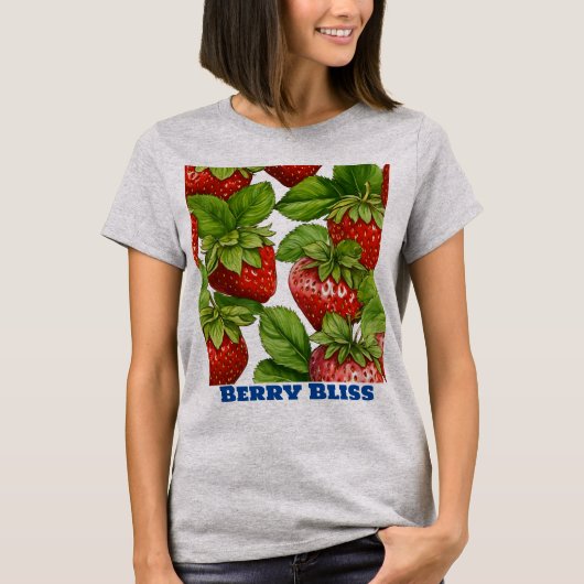 Sweet Strawberry Delight : T-shirt femme (Devant)