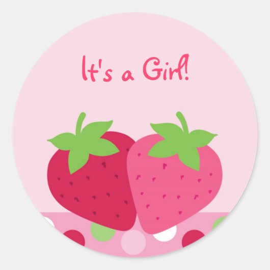 Sweet Strawberry Stickers Envelope Seals (Voorkant)
