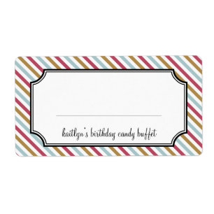 Sweet strepen snoep buffet etiket