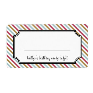 Sweet strepen snoep buffet etiket