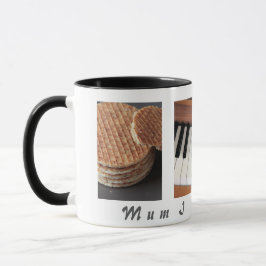 Sweet Stroopwafel Piano Mok - cadeau voor mama