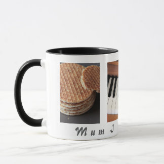Sweet Stroopwafel Piano Mug — Cadeau pour maman