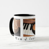 Sweet Stroopwafel Piano Mug — Cadeau pour maman (Devant gauche)