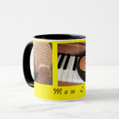 Sweet Stroopwafel Piano Mug — Cadeau pour maman (Devant gauche)