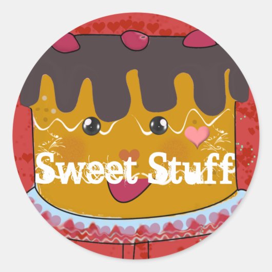 Sweet Stuff Cake Sticker (Voorkant)