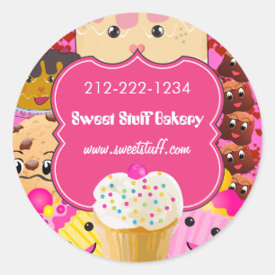 Sweet Stuff Snoep Cookies en Cupcake Sticker