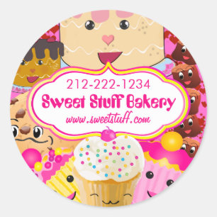 Sweet Stuff Snoep Cookies en Cupcake Sticker