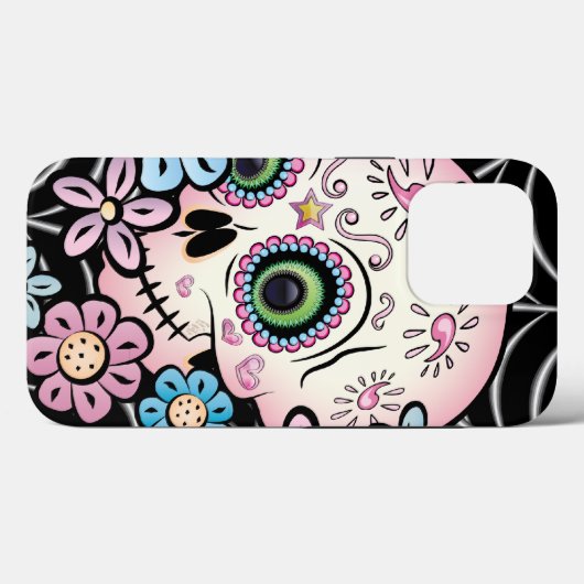 Sweet Sugar Skull Case-Mate iPhone Case (Achterkant (horizontaal))