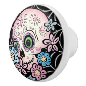 Sweet Sugar Skull Keramische Knop (Rechts)