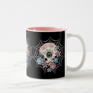 Sweet Sugar Skull Tweekleurige Koffiemok