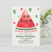 Sweet, Summer Fun, Watermelon Birthday Kaart (Staand voorkant)