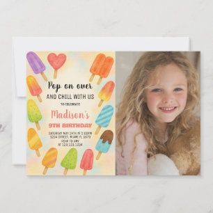 Sweet Summer Popsicle verjaardagsuitnodiging Kaart