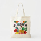 Sweet Summer Time Beach | Tropisch eiland Tote Bag (Voorkant)