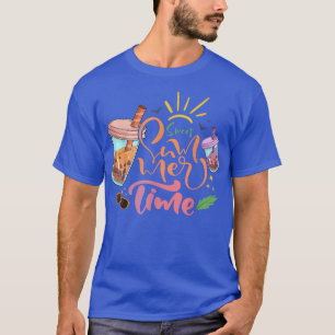 Sweet Summer Time Bubble Tea Lovers Summer Vacatio T-shirt