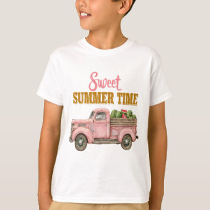 Sweet Summer Time – Retro Beach Style Design T-shirt