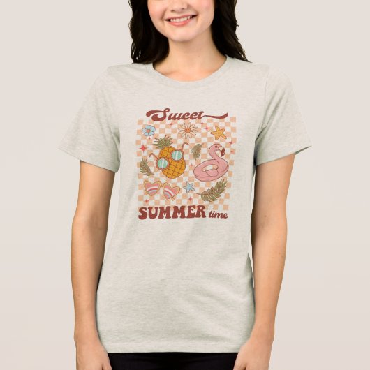 Sweet Summer Tri-Blend Shirt (Voorkant)