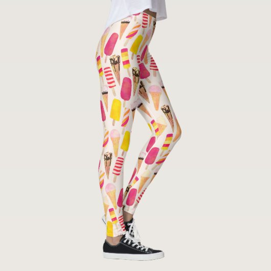 Sweet Summer Waterverf Ice Cream Leggings (Rechts)