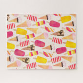Sweet Summer Waterverf Ice Cream Legpuzzel (Horizontaal)