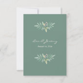 Sweet Summer Wedding Carte RSVP (Dos)