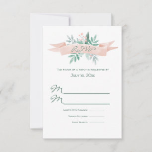 Sweet Summer Wedding RSVP Kaart
