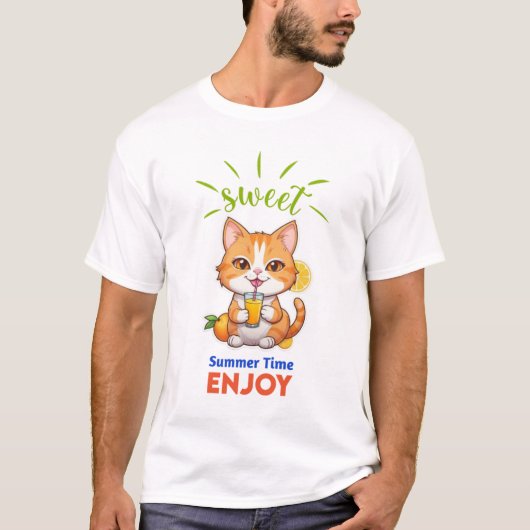 Sweet Summertime Enjoy - Joli T-Shirt Basic Summer (Devant)